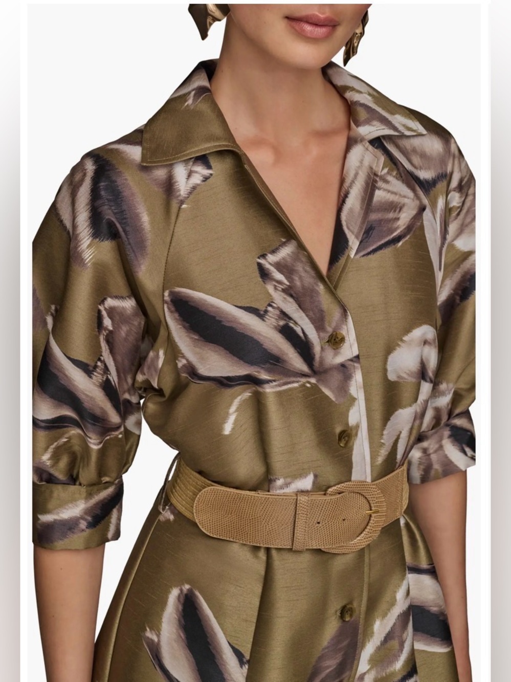 Donna Karan New York
Women's Floral-Print A-Line Shirtdress - Picture 5 of 6